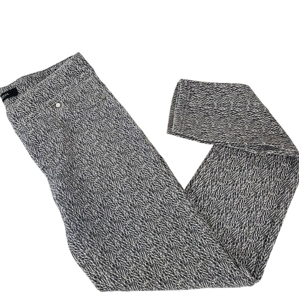 Liverpool Black White Plaid Stretch Leggings 4 Pull on Activewear Casual Pants